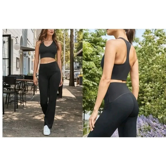 New Spanx Booty Boost Flare Yoga Pants Black Size XL NWT - Picture 3 of 16